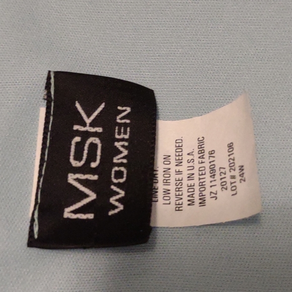 MSK Women blouse detailing on front 24W - Picture 3 of 7